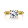 Ali - 14K Yellow Gold Round Diamond Engagement Ring