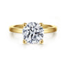 Paula - 14K Yellow Gold Round Diamond Engagement Ring