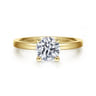 Paula - 14K Yellow Gold Round Diamond Engagement Ring