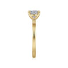 Paula - 14K Yellow Gold Round Diamond Engagement Ring