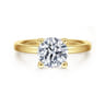 Paula - 14K Yellow Gold Round Diamond Engagement Ring