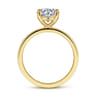 Paula - 14K Yellow Gold Round Diamond Engagement Ring