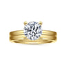 Paula - 14K Yellow Gold Round Diamond Engagement Ring