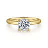 Lark - 14K Yellow Gold Round Solitaire Engagement Ring