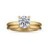 Lark - 14K Yellow Gold Round Solitaire Engagement Ring