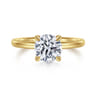 Lark - 14K Yellow Gold Round Solitaire Engagement Ring