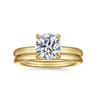 Lark - 14K Yellow Gold Round Solitaire Engagement Ring