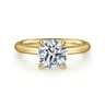 Lark - 14K Yellow Gold Round Solitaire Engagement Ring