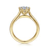 Tiona - 14K Yellow Gold 6 Prong Round Diamond Engagement Ring