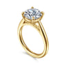 Bambi - 14K Yellow Gold Round Solitaire Diamond Engagement Ring