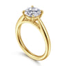 Bambi - 14K Yellow Gold Round Solitaire Diamond Engagement Ring