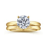 Bambi - 14K Yellow Gold Round Solitaire Diamond Engagement Ring