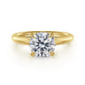 Bambi - 14K Yellow Gold Round Solitaire Diamond Engagement Ring