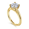 Bambi - 14K Yellow Gold Round Solitaire Diamond Engagement Ring