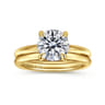 Bambi - 14K Yellow Gold Round Solitaire Diamond Engagement Ring