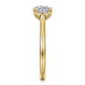 Ailis - 14K Yellow Gold Round Diamond Engagement Ring