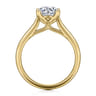 Ailis - 14K Yellow Gold Round Diamond Engagement Ring