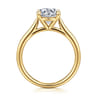Bena - 14K Yellow Gold Round Solitaire Diamond Engagement Ring