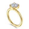 Linen - 14K Yellow Gold Round Diamond Engagement Ring