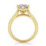 Brave - 14K Yellow Gold 6 Prong Round Solitaire Diamond Engagement Ring