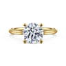 Bravo - 14K Yellow Gold Round Solitaire Diamond Engagement Ring