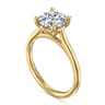Bravo - 14K Yellow Gold Round Solitaire Diamond Engagement Ring