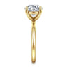 Tiana - 14K Yellow Gold Round Solitaire Diamond Engagement Ring