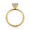Tiana - 14K Yellow Gold Round Solitaire Diamond Engagement Ring