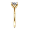 Tiana - 14K Yellow Gold Round Solitaire Diamond Engagement Ring