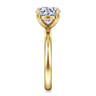 Unite - 14K Yellow Gold Round Solitaire Diamond Engagement Ring