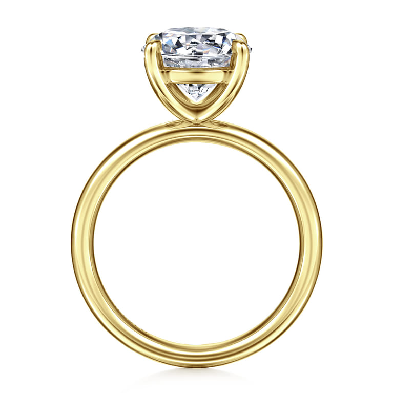 Unite - 14K Yellow Gold Round Solitaire Diamond Engagement Ring - Shot 2