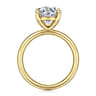 Unite - 14K Yellow Gold Round Solitaire Diamond Engagement Ring