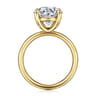 Unite - 14K Yellow Gold Round Solitaire Diamond Engagement Ring