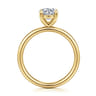 Unite - 14K Yellow Gold Round Solitaire Diamond Engagement Ring