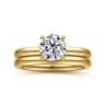Unite - 14K Yellow Gold Round Solitaire Diamond Engagement Ring