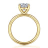 Unite - 14K Yellow Gold Round Solitaire Diamond Engagement Ring