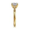 Unite - 14K Yellow Gold Round Solitaire Diamond Engagement Ring
