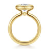 Pauline - 14K Yellow Gold Bezel Set Round Diamond Engagement Ring