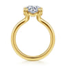 Brandi - 14K Yellow Gold Double Prong Round Diamond Engagement Ring
