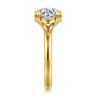 Brandi - 14K Yellow Gold Double Prong Round Diamond Engagement Ring