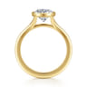 Kaya - 14K Yellow Gold Bezel Set Round Solitaire Diamond Engagement Ring