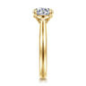 Bena - 14K Yellow Gold Round Solitaire Diamond Engagement Ring