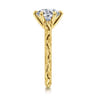 Isolde - 14K Yellow Gold Round Solitaire Diamond Engagement Ring