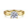 Jamie - 14K Yellow Gold Round Diamond Engagement Ring
