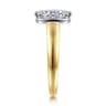 Elowen - 14K Yellow Gold Elongated Cushion Solitaire Diamond Engagement Ring