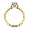 Ellis - 14K White-Yellow Gold Marquise Diamond Engagement Ring