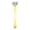 Ellis - 14K White-Yellow Gold Oval Diamond Engagement Ring