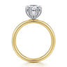 Unite - 14K White-Yellow Gold Pear Shape Solitaire Diamond Engagement Ring