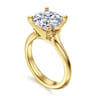 Ellis - 14K White-Yellow Gold Round Diamond Engagement Ring