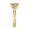 Ellis - 14K White-Yellow Gold Round Diamond Engagement Ring